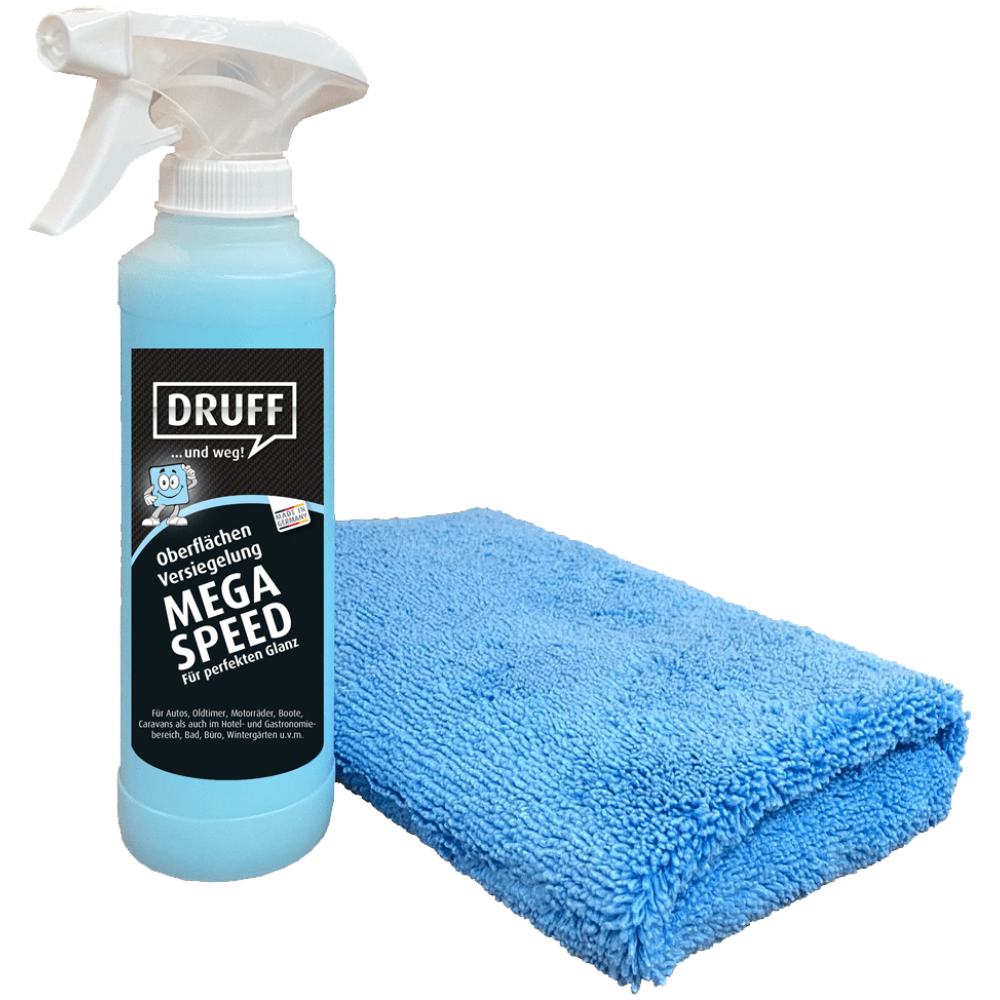 Oberflächen-Versiegelung MEGA SPEED 250ml inkl. Sprühkopf und Poliertuch